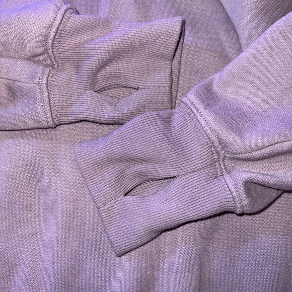 Streetwear society purple active wear zip up size S/M with thumb holes - Picture 4 of 4